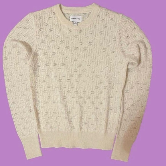 Frank & Oak Sweaters - White Frank and  Oat sweater